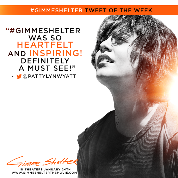 Share your thoughts on Gimme Shelter using the hashtag #GimmeShelter and you could be featured as our Tweet of the Week! Don’t forget to follow us on Twitter at http://www.Twitter.com/GimmeShelter!