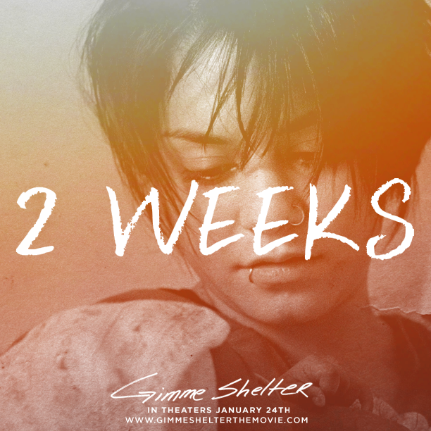 In 2 WEEKS, Apple (Vanessa Hudgens) takes matters into her own hands… Gimme Shelter hits theaters on January 24, 2014. 